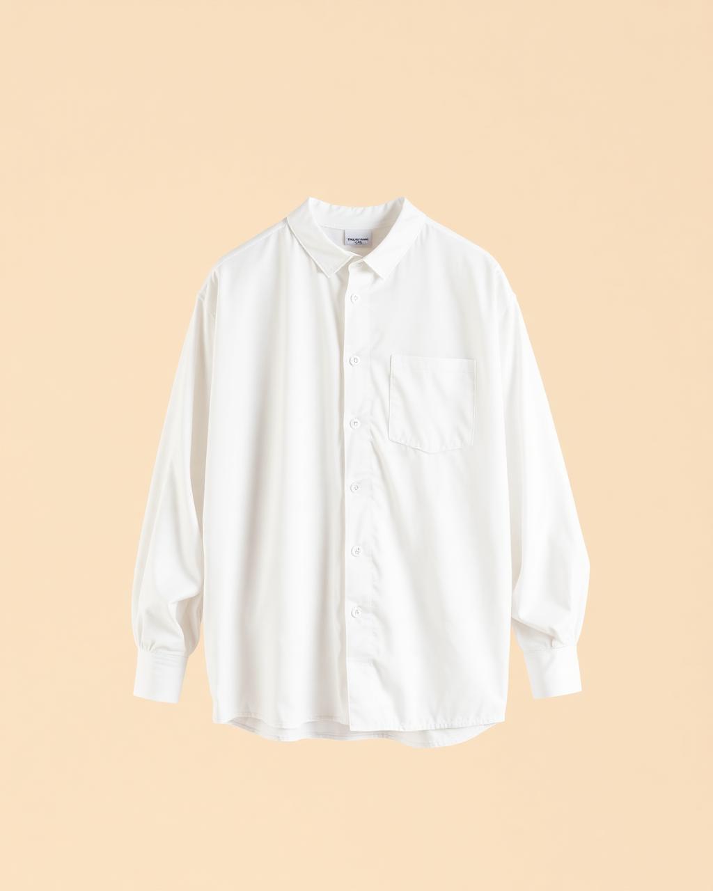 Ivory Poplin Overshirt